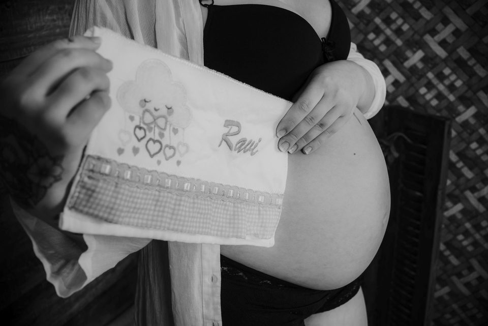 Ensaio Gestante de Estúdio - Mamãe Katlen Dutra